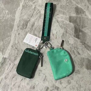 Brand new with tags Lululemon dual pouch keychain